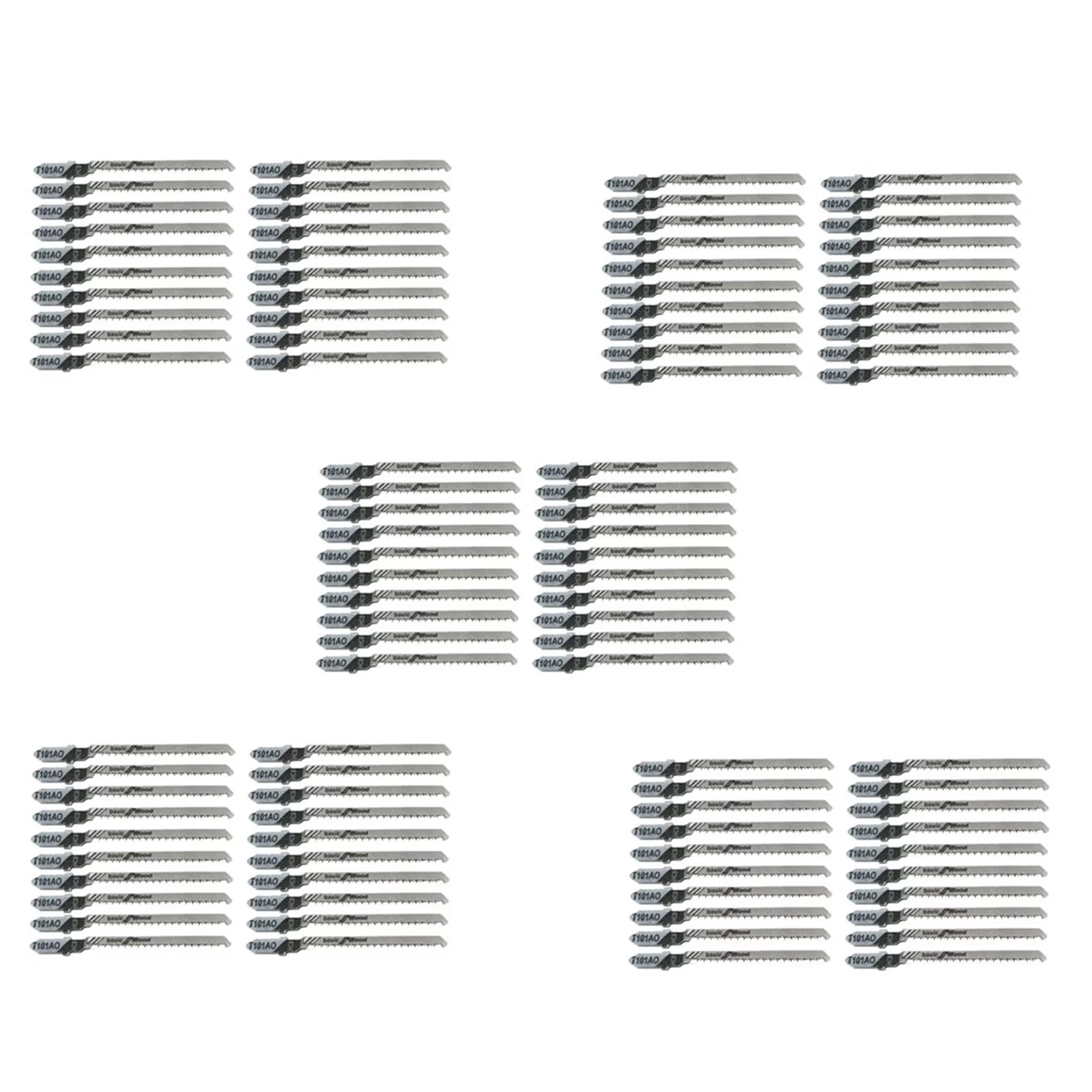 100 Lames de scie sauteuse à mouvement alternatif T101AO à tige en T
