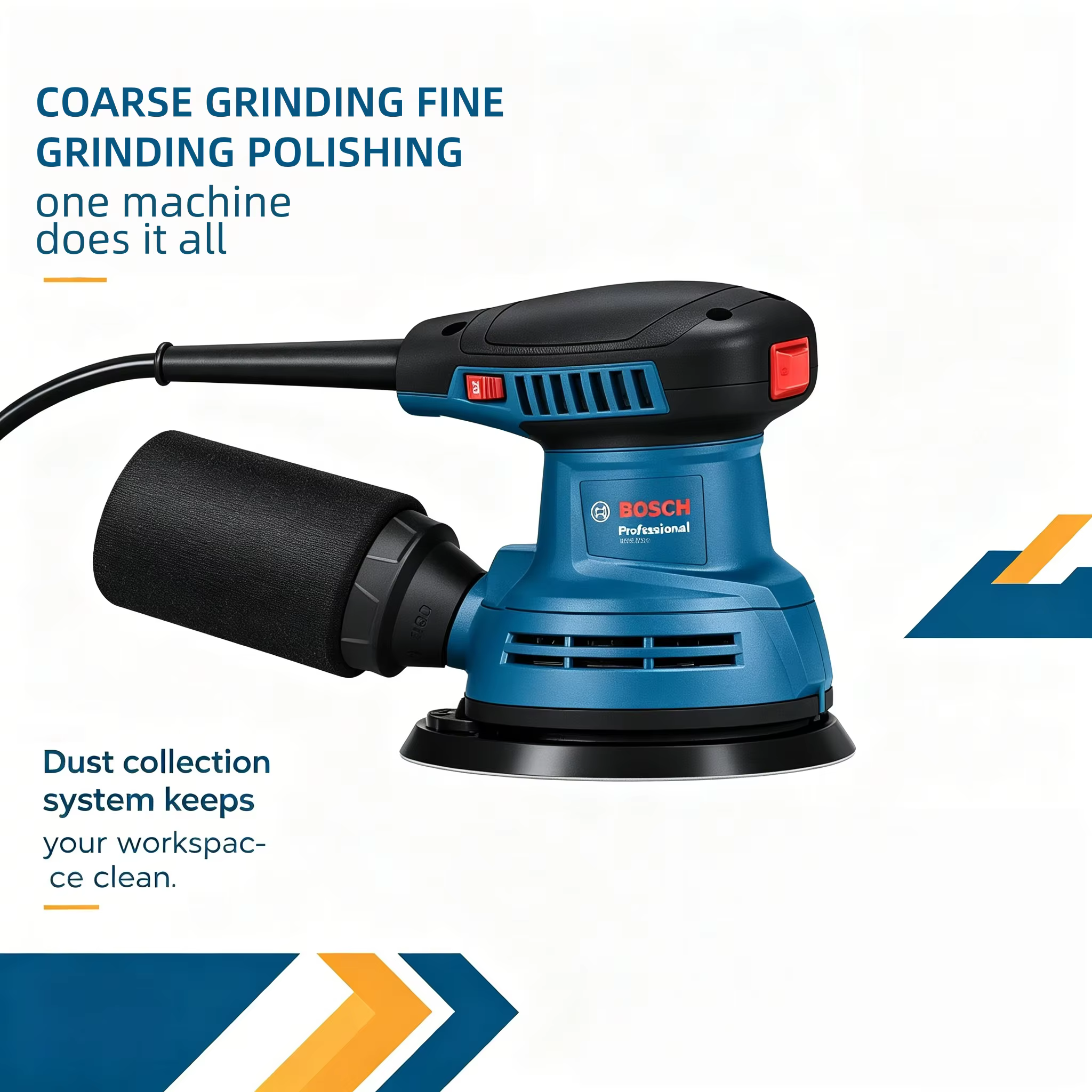 Ponceuse orbitale filaire BOSCH GEX 125 à faible vibration