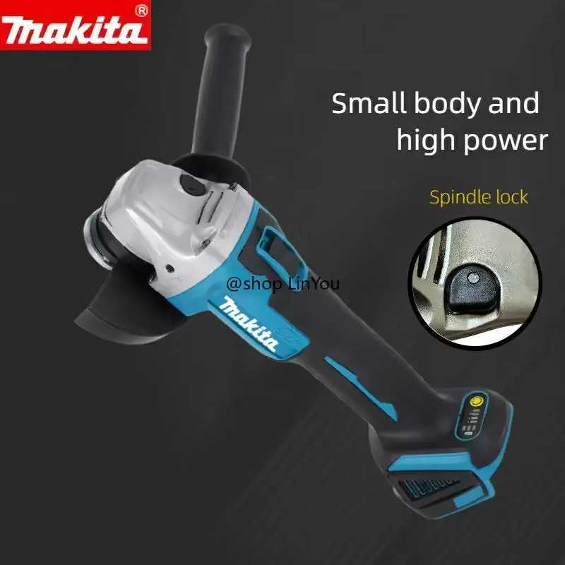Batterie au lithium sans balais Makita DGA504 18V 6.0Ah 125mm avec plusieurs meuleuses électriques
