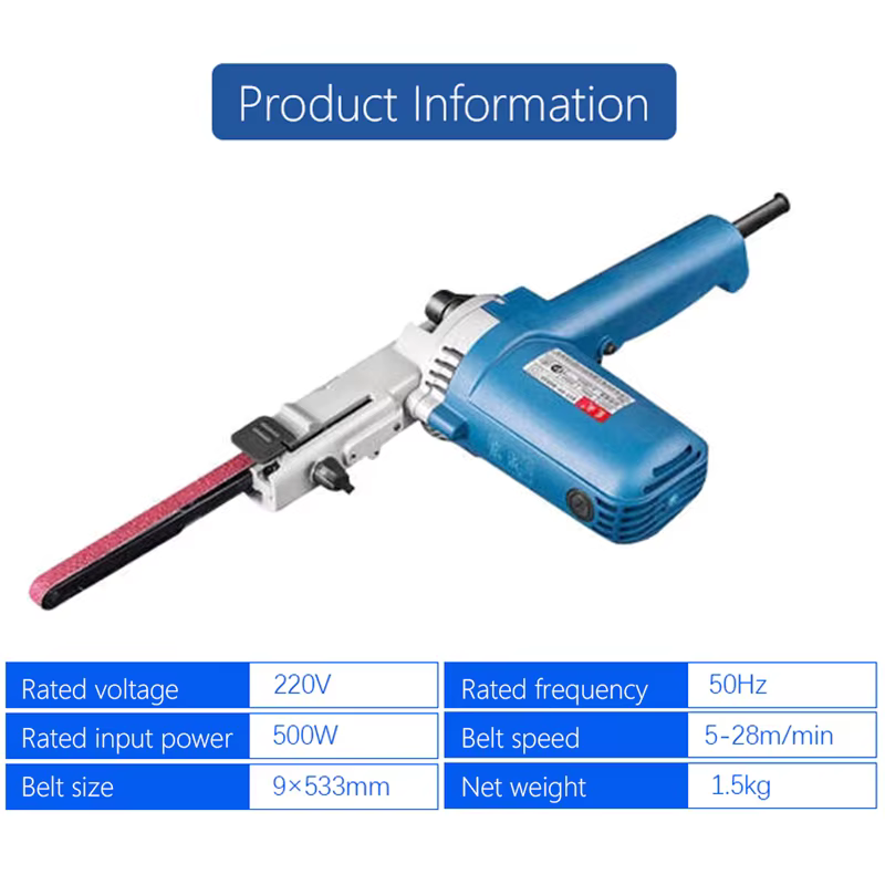 Ponceuse à bande 220V 500W