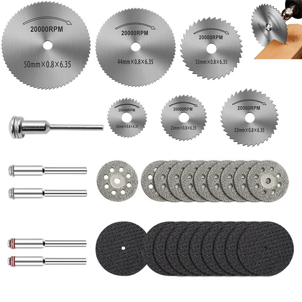 Ensemble de disques de découpe diamantés pour le ponçage du bois et du métal