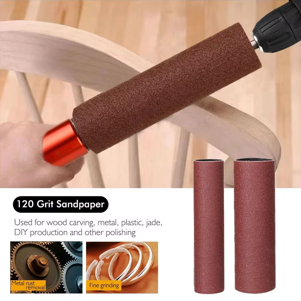 Kit de ponçage à tambour pour perceuse