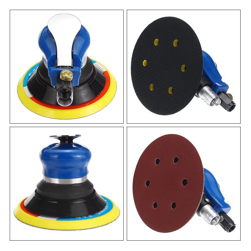 Ponceuse orbitale pneumatique 5 pouces/6 pouces polisseuse à Air 125mm/150mm meuleuse sous vide d'air pour le polissage