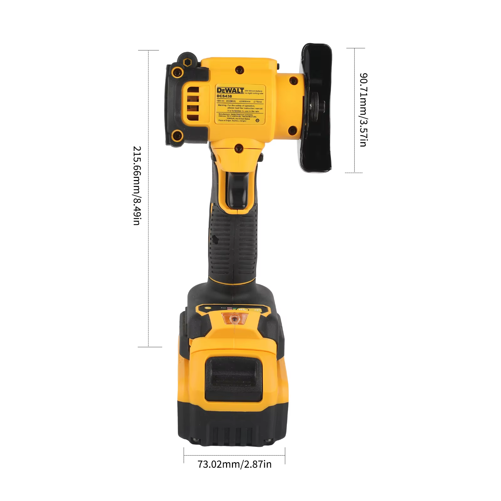 DEWALT – meuleuse d'angle sans fil