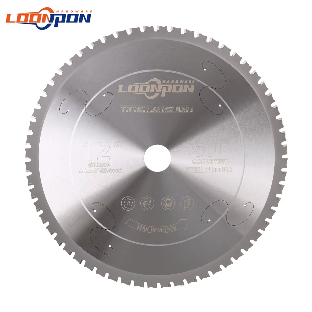 Disque de coupe en métal 12 pouces 60T lame de scie circulaire en carbure pour fer acier lames