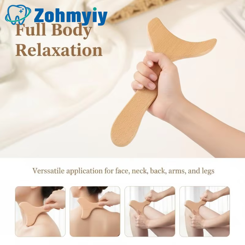Outils de massage en bois Gua Sha, masseur lymphatique en bois, outil de sculpture corporelle, outil de modelage et de mise en forme du corps