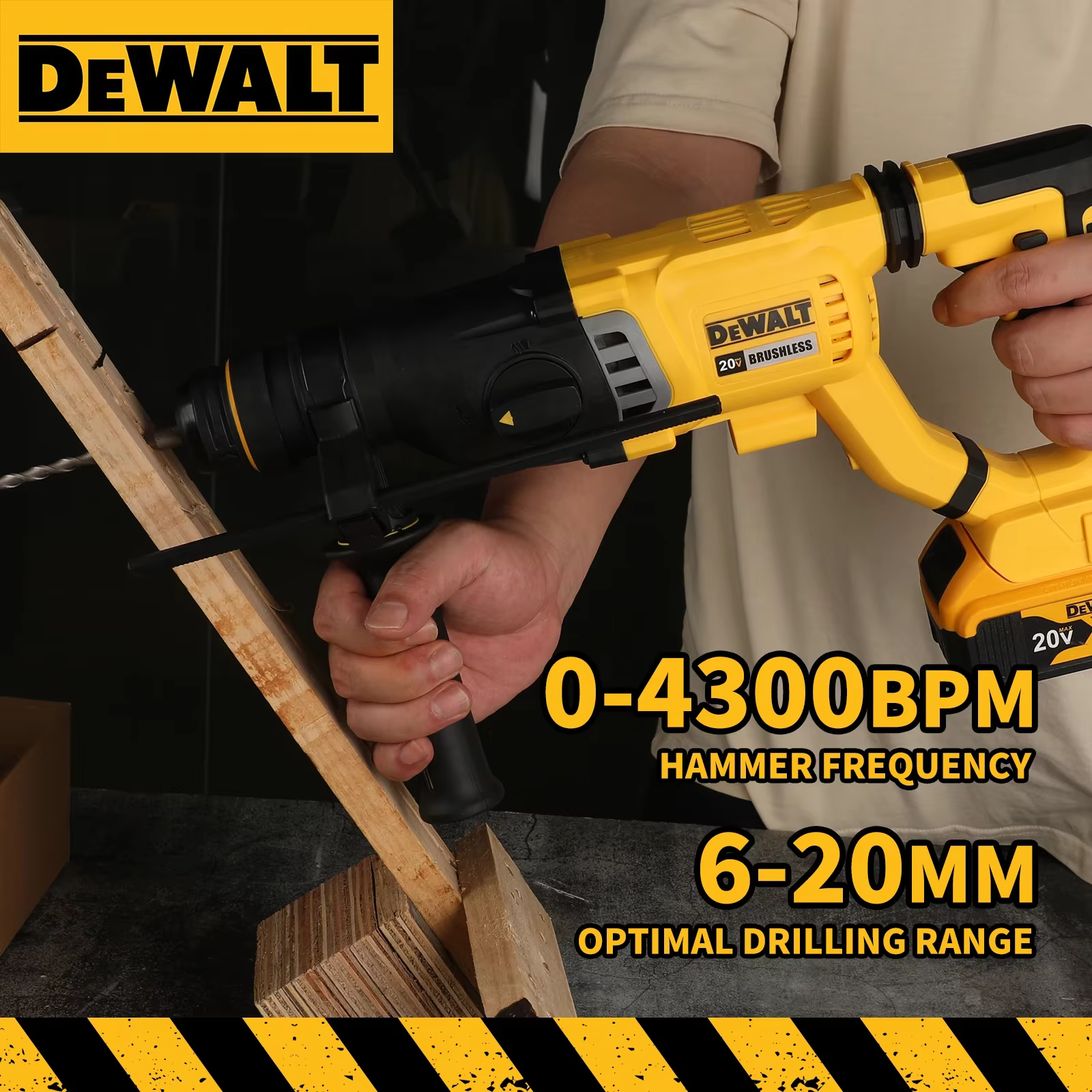 Marteau perforateur rotatif sans fil DEWALT SDS