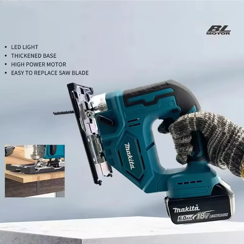 Scie sauteuse électrique sans fil Makita DJV182Z 340W avec lame de scie