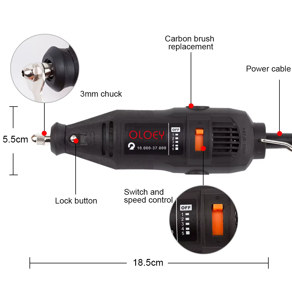 Mini perceuse électrique Dremel 180W
