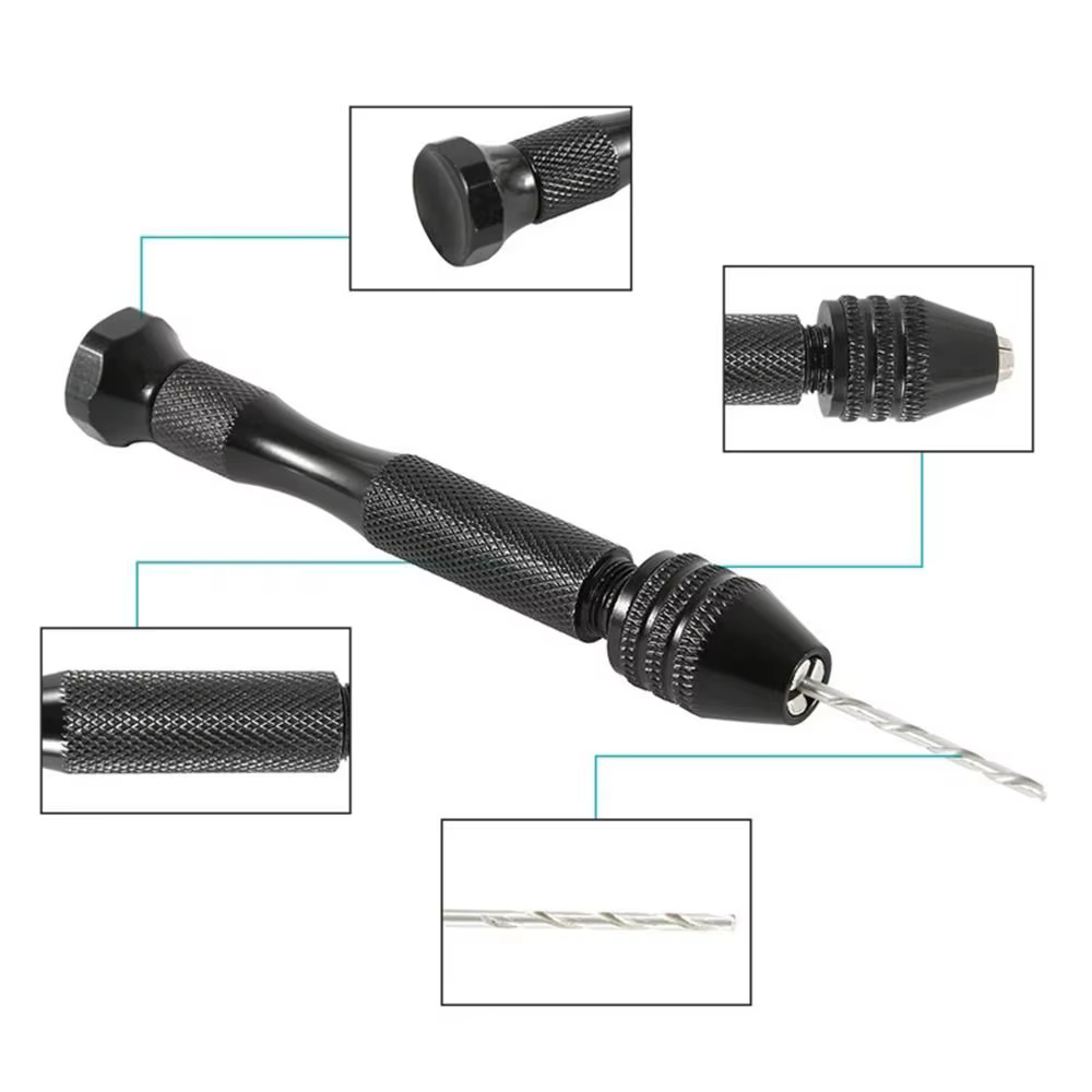 Mini Micro perceuse à main en aluminium avec mandrin sans clé