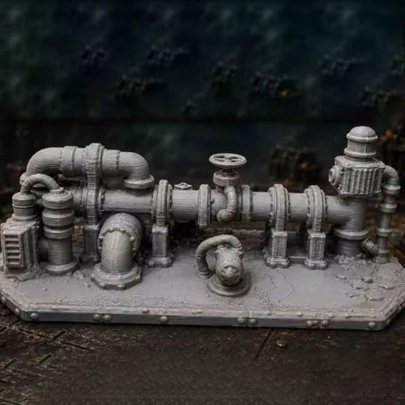 Kit de production de scènes pour impression 3D avec accessoires, outils, terrains, pipelines, ornements à vapeur, DIY