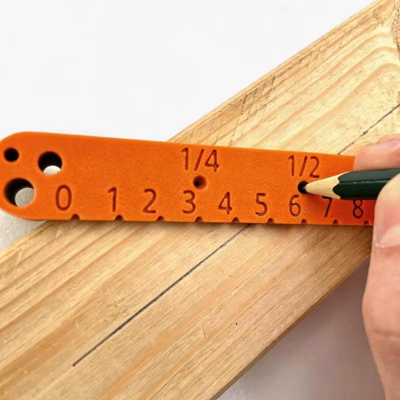 Jauge de précision pour le travail du bois : guide de traçage et de perçage pour une largeur de 120 mm