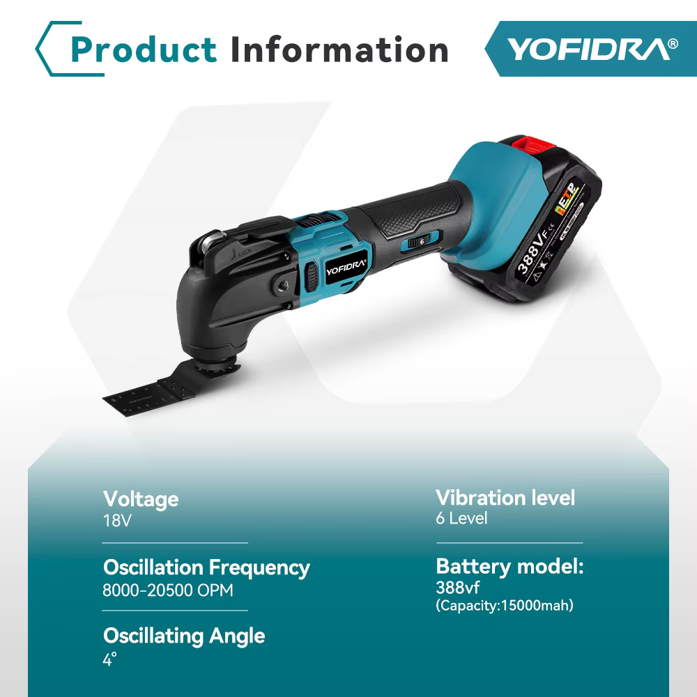 Yofidra – scie électrique multi-outils oscillant sans balais