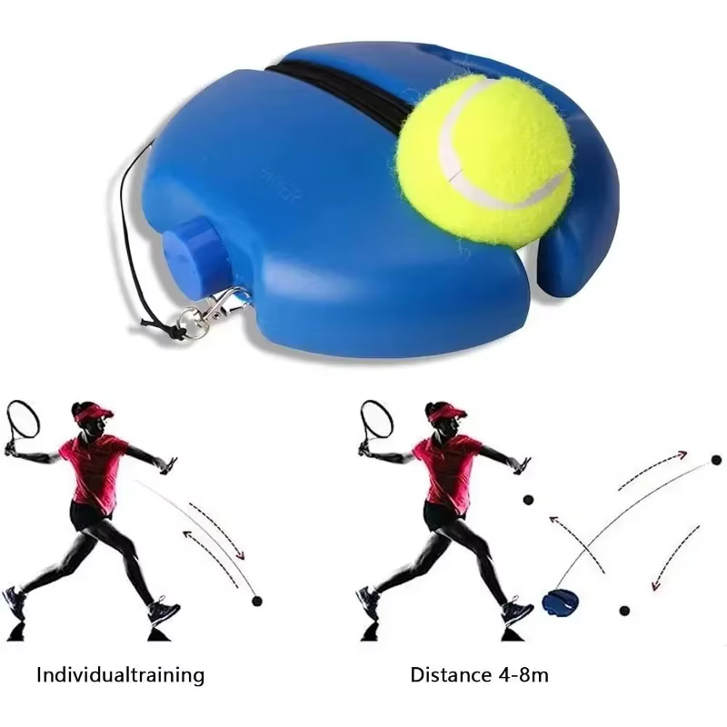 Aides d'entraînement de tennis professionnelles : bases avec corde élastique pour l'entraînement de la balle, entraîneur de tennis à rebond autonome, outil d'entraînement de tennis