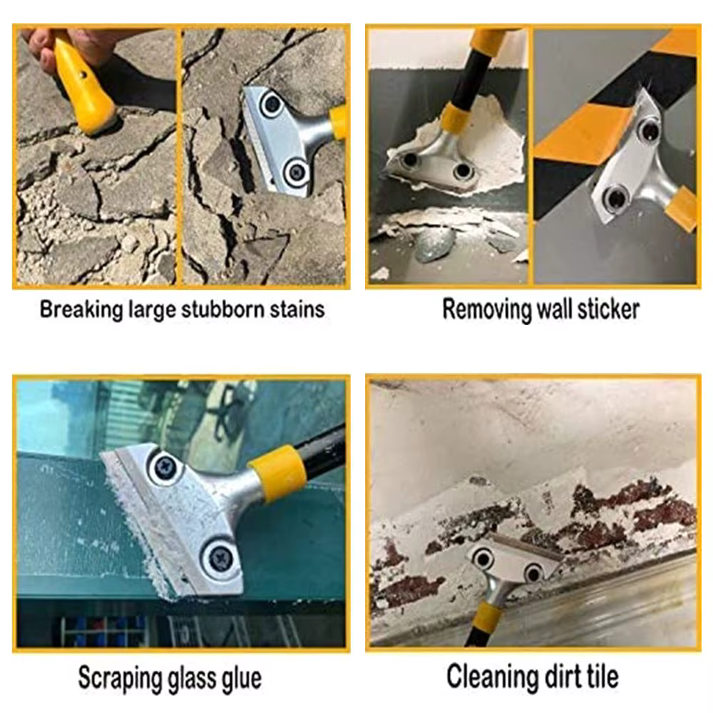Grattoir de nettoyage de carrelage de sol, spatule de brique murale, outil de couture de beauté, outil de Construction, grattoir de carrelage de sol, outil de nettoyage