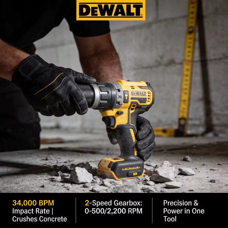 Perceuse à percussion sans fil Dewalt DCD796