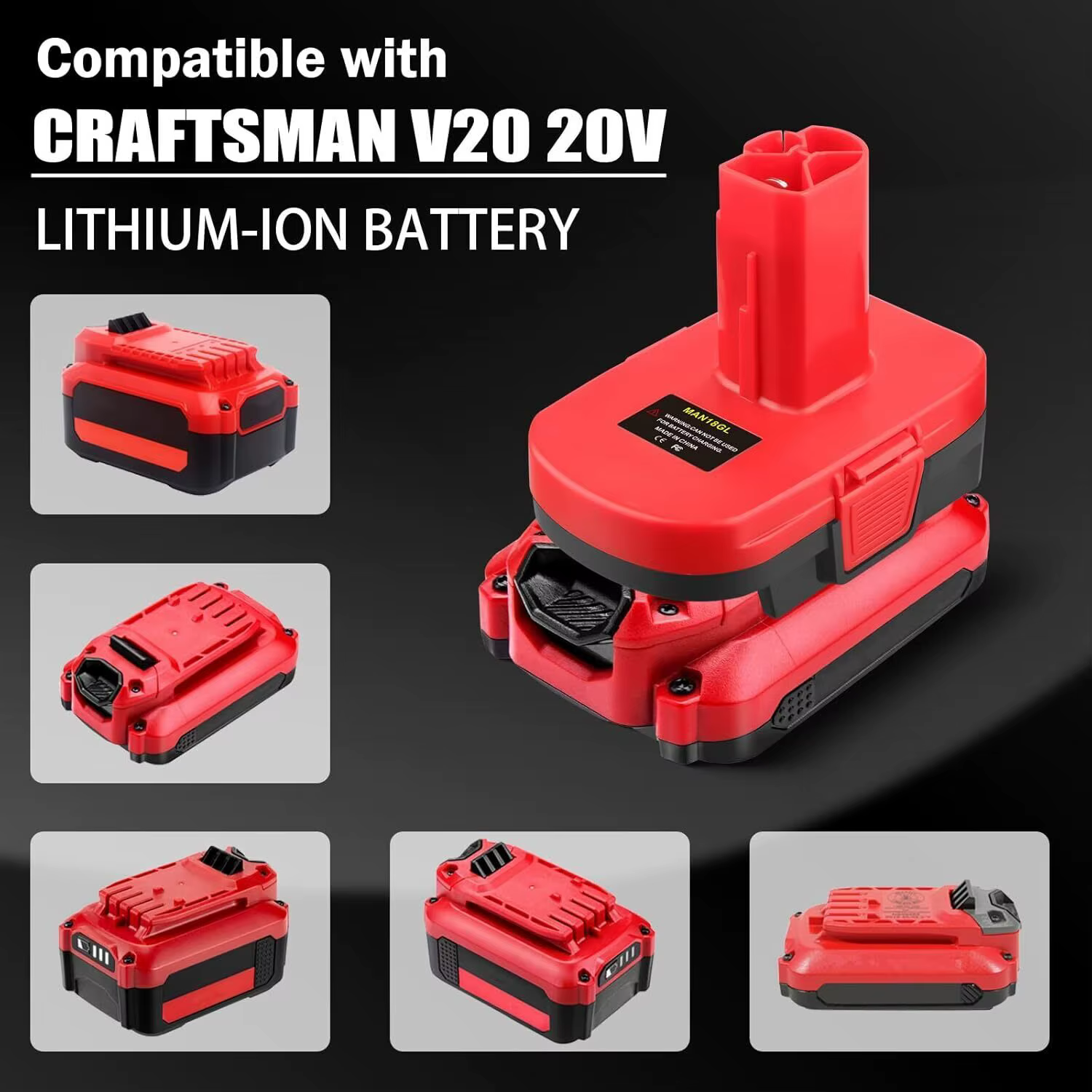 Adaptateur de batterie de perceuse pour artisan