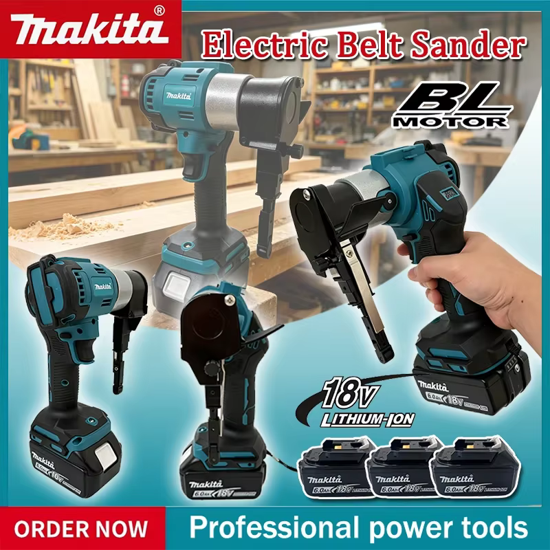 Mini ponceuse à bande électrique sans fil Makita