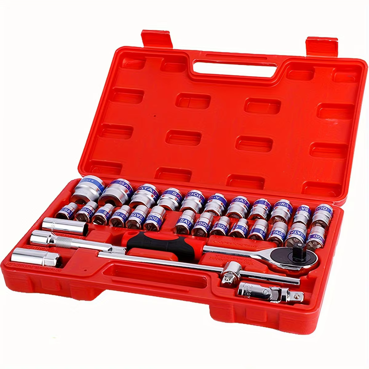 Jeu d'outils mécaniques et jeu de douilles 32 pièces