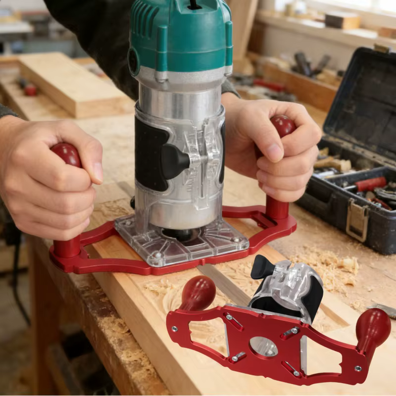 Base de défonceuse améliorée pour le travail du bois