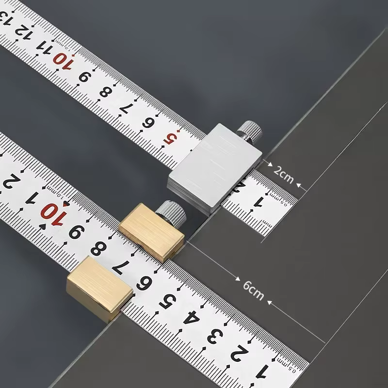 Règle en acier pour charpentier en métal