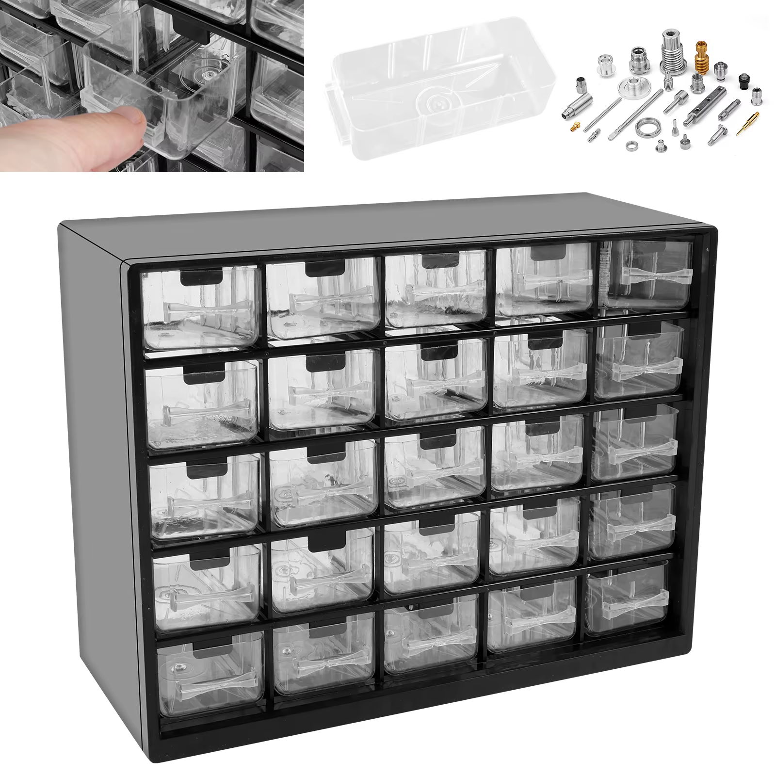 Armoire de rangement empilable à 25 tiroirs