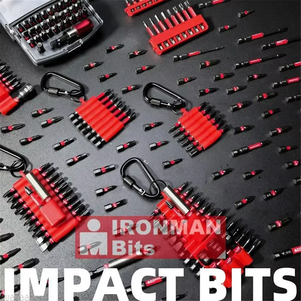 7-24Pcs Impact Driver Set – Magnetic S2 Steel Drill Bits with Organizer Sleeve