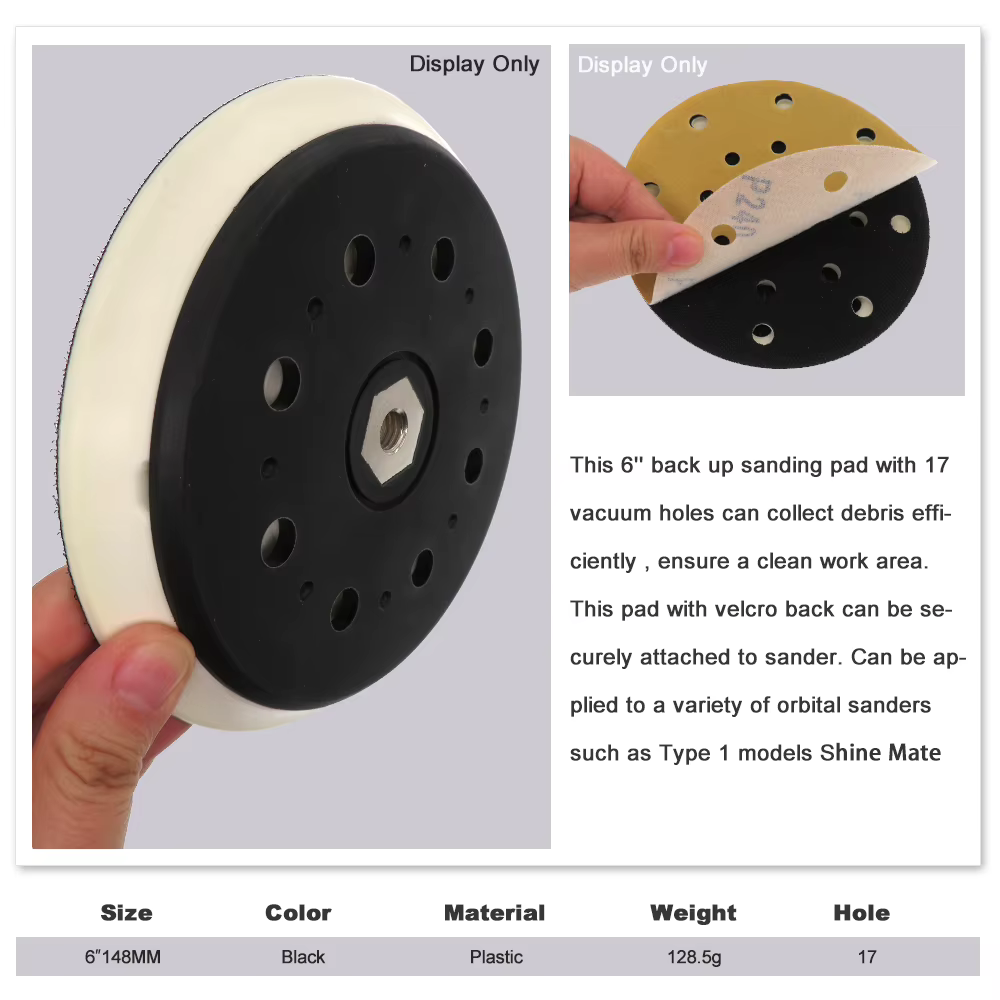 Disque de polissage de tampon de support de ponceuse de 6 pouces pour BO6050 197314 -7