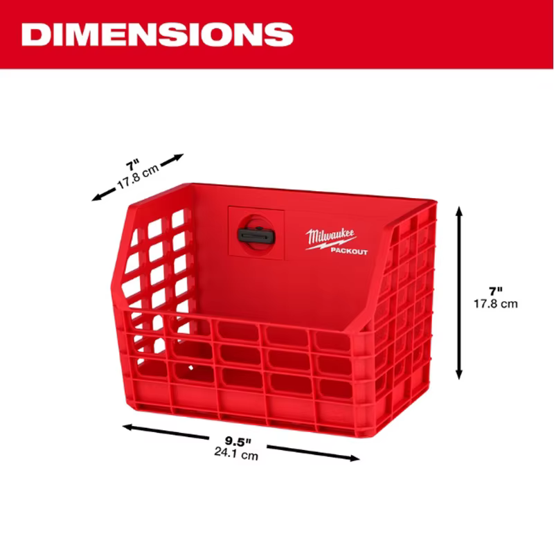Milwaukee 48-22-8342 PACKOUT Bac de rangement robuste ouvert pour outils
