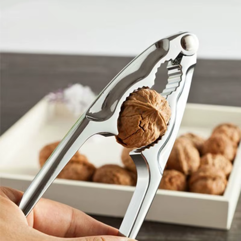Casse-noisette en aluminium pour la maison, pince à noix, outil de craquelin, pince à noix, ouvre-coquille, Clip, accessoires de cuisine, Casse Noisette