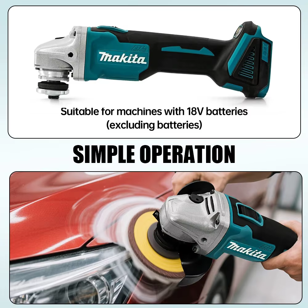 Makita DGA404 – meuleuse d'angle sans fil 125mm, 8500PRM, outil électrique de polissage et de meulage, pour batterie Makita 18V