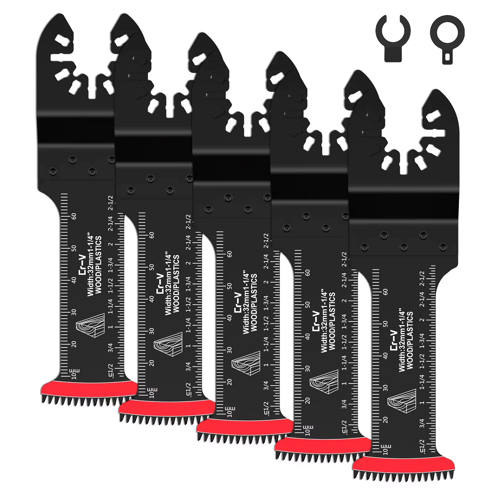 Ensemble de 5 lames de scie oscillante professionnelles universelles pour outils multifonctions