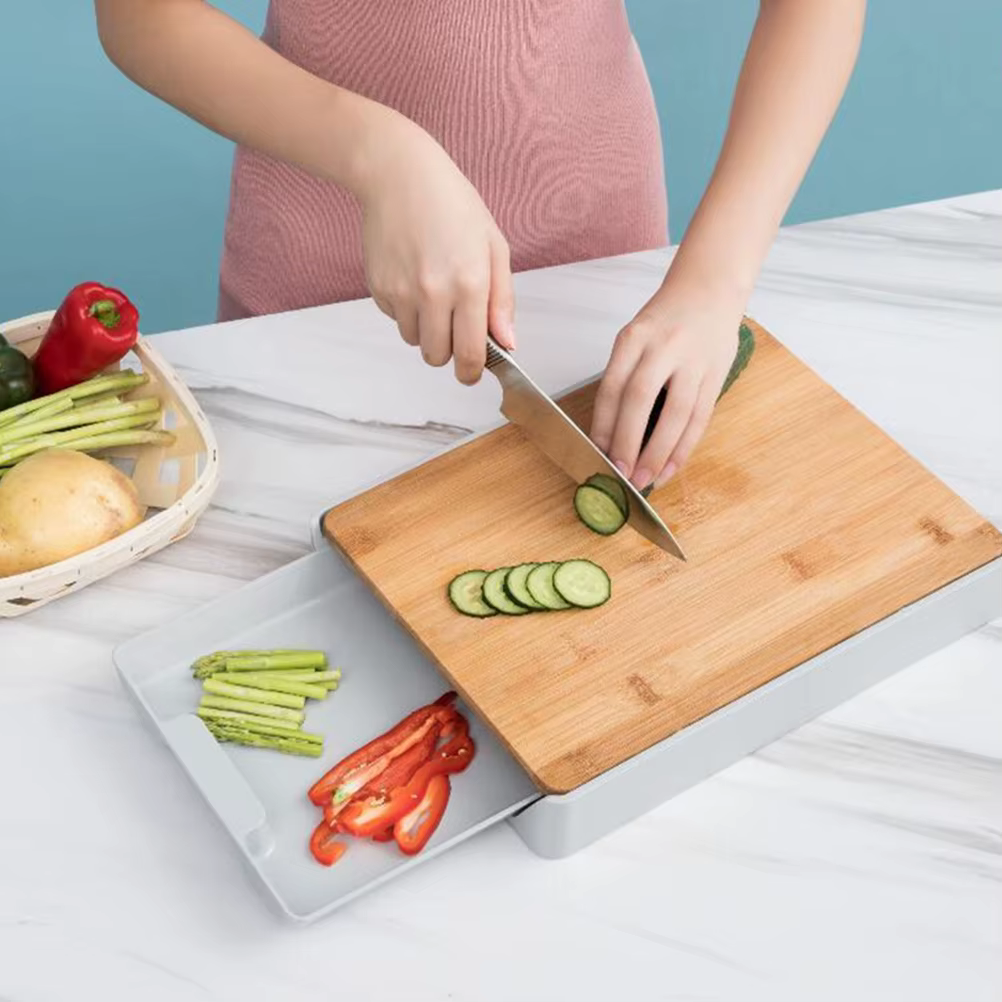 MELCutting Board Bambou Plastique Evaluproximity wers Outil de cuisine en bois multifonction Planches à découper