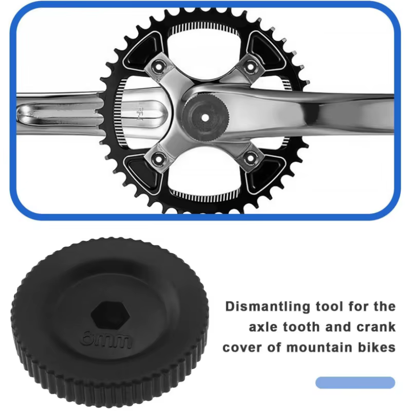 Outil de capuchon de manivelle de vélo pour manivelles Shimano Hollowtech II, clé à boulon de réglage de précharge de bras de manivelle pour l'installation et la retrait