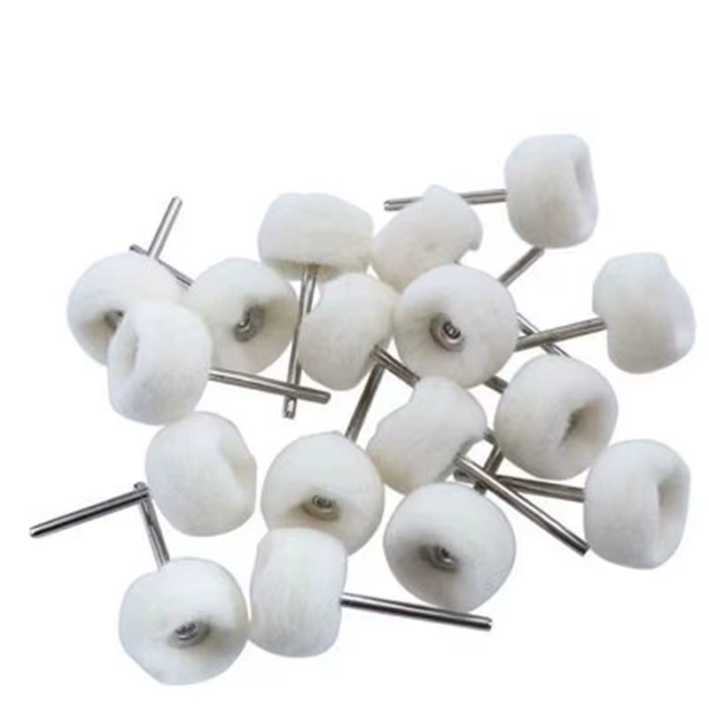 Mini tête de ponçage, disque abrasif en feutre