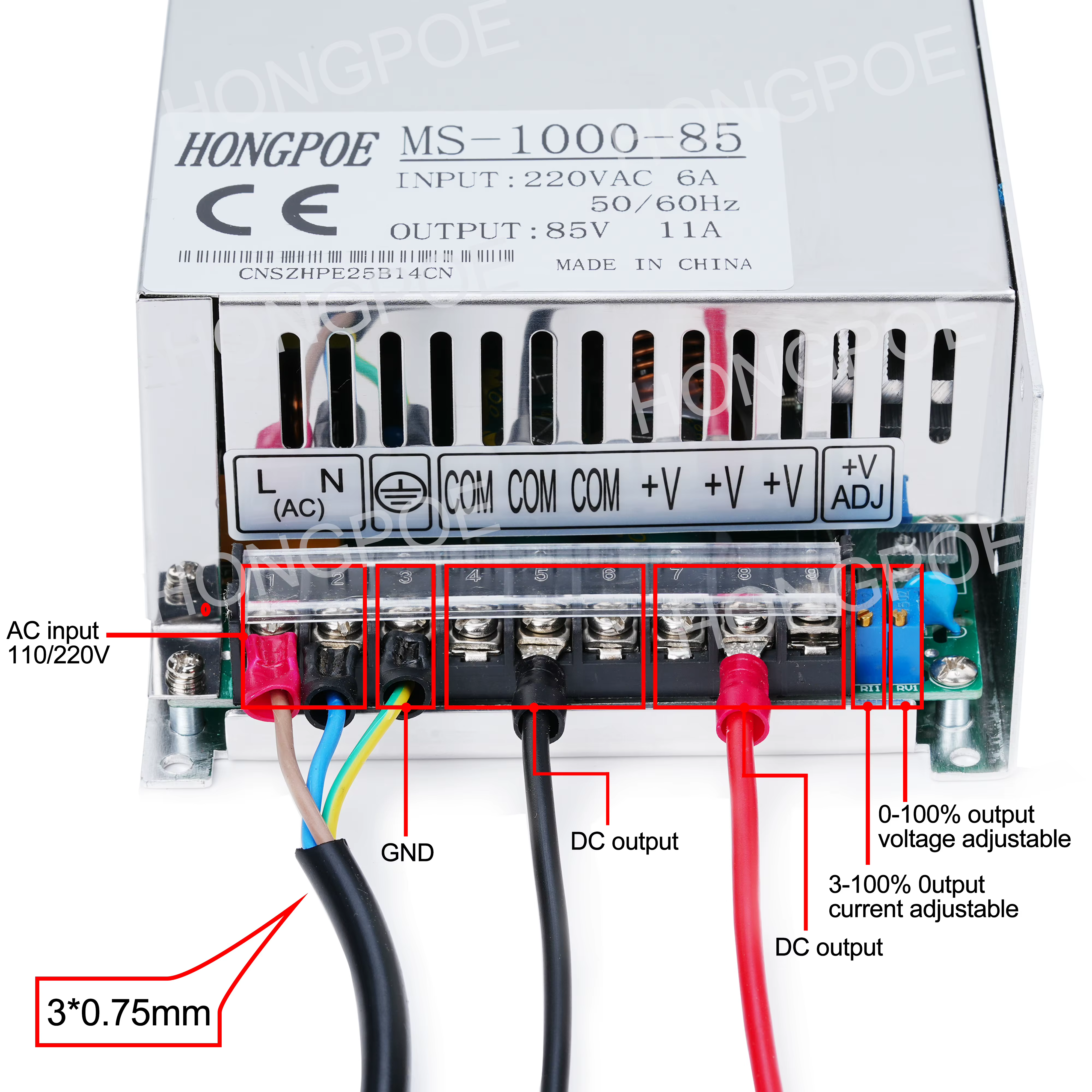 Alimentation électrique réglable