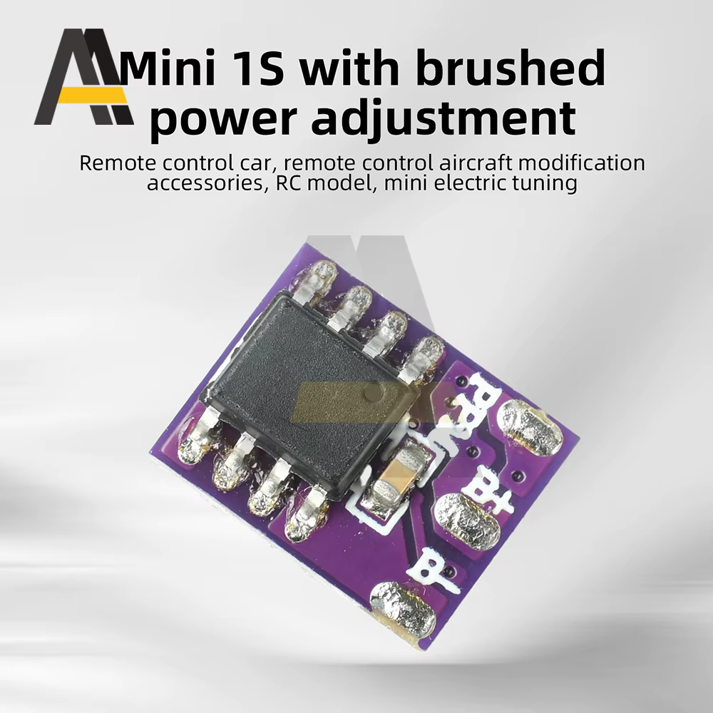Mini ESC brossé pour modèles RC, modes bidirectionnel et unidirectionnel, ultra compact, léger, pour robots DIY, chars, véhicules à chenilles