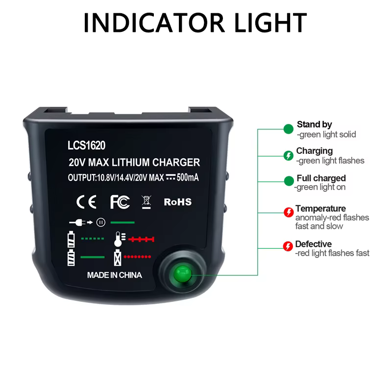 Chargeur de batterie au Lithium LCS1620