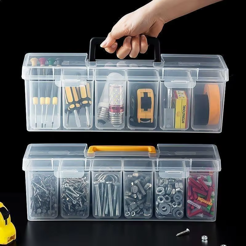 Boîte de rangement pour outils avec plusieurs compartiments