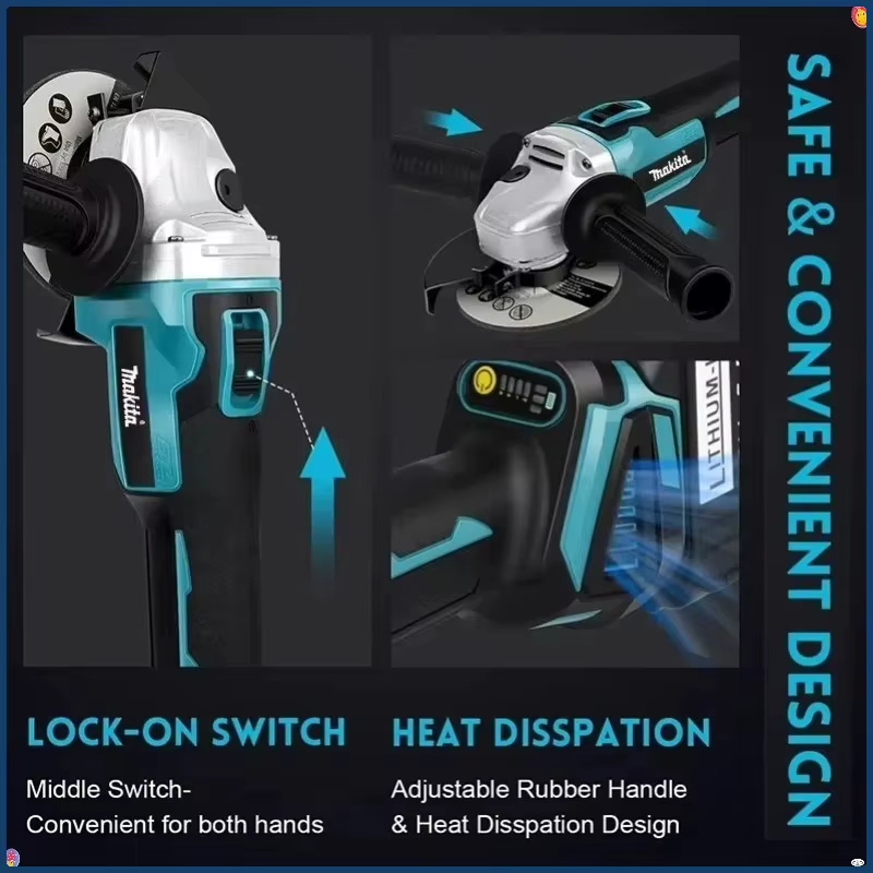 Meuleuse d'angle électrique sans fil Makita 100 mm DGA404