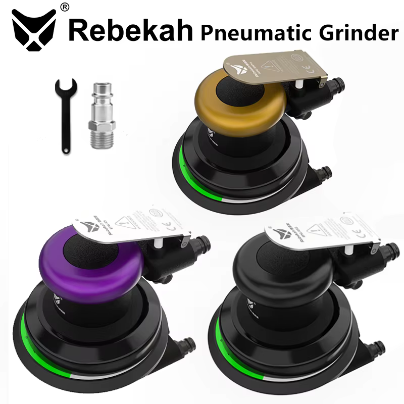 Rebekah ponceuse orbitale pneumatique broyeur d'air 125mm/150mm vide excentrique polissage/meuleuse outils pneumatiques