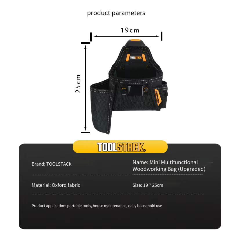 TOOLSTACK TSK-25S Mini trousse à outils de charpentier