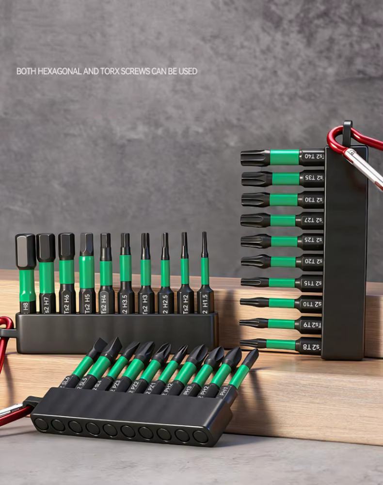 Lot de 10 embouts de visseuse à percussion Torx