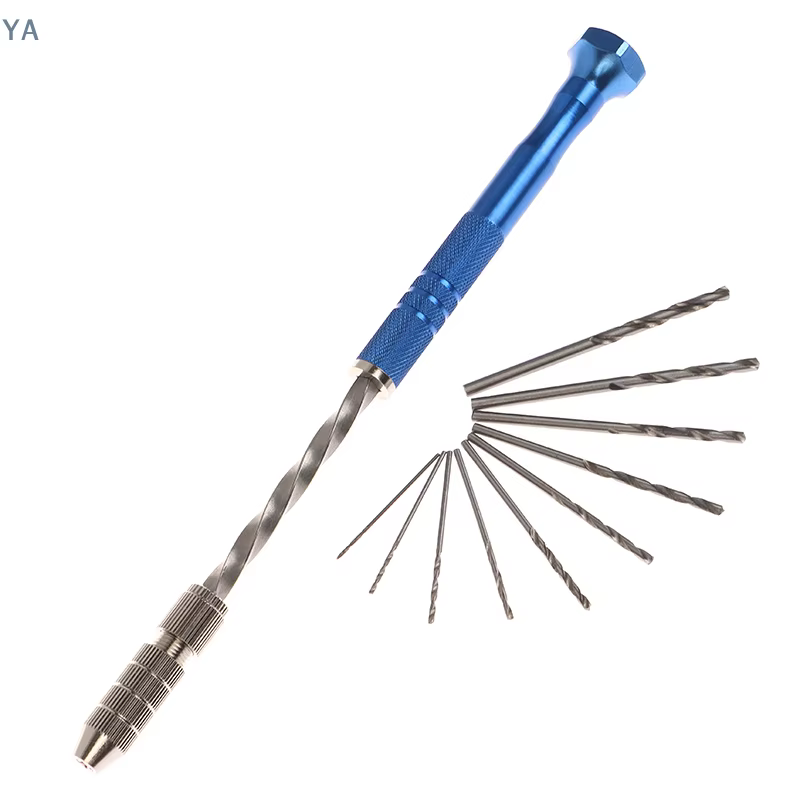【TL】Kit de perceuse manuelle semi-automatique bleue extensible 0