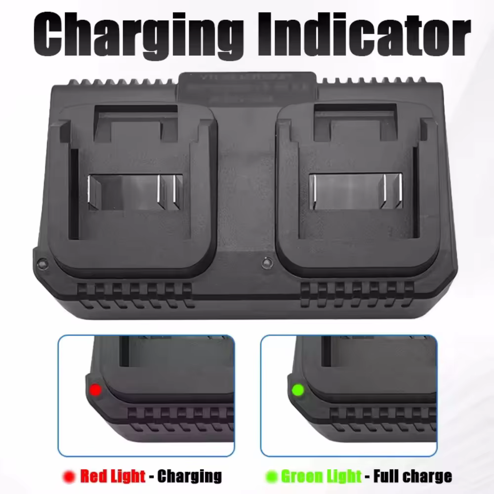 Chargeur double de batterie au Lithium