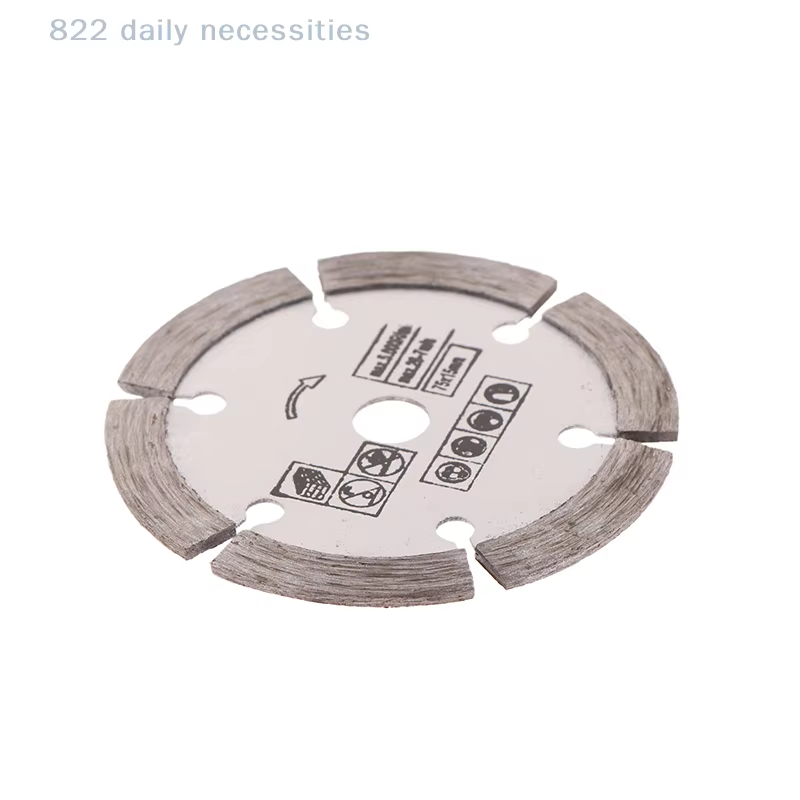 Disque de coupe en diamant pratique de 75 mm pour meuleuse d'angle