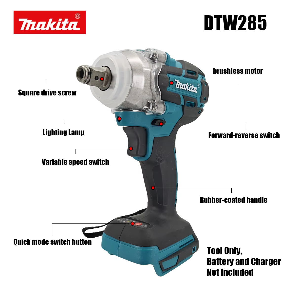Makita DTW285 tournevis électrique sans balais 18V