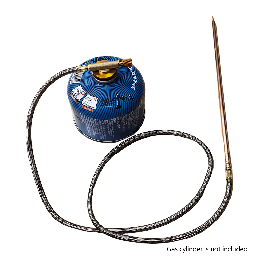 1 Ensemble de pistolet à flamme portable pour allumer le charbon de bois, idéal pour barbecue extérieur, camping, poêle à bois, foyer