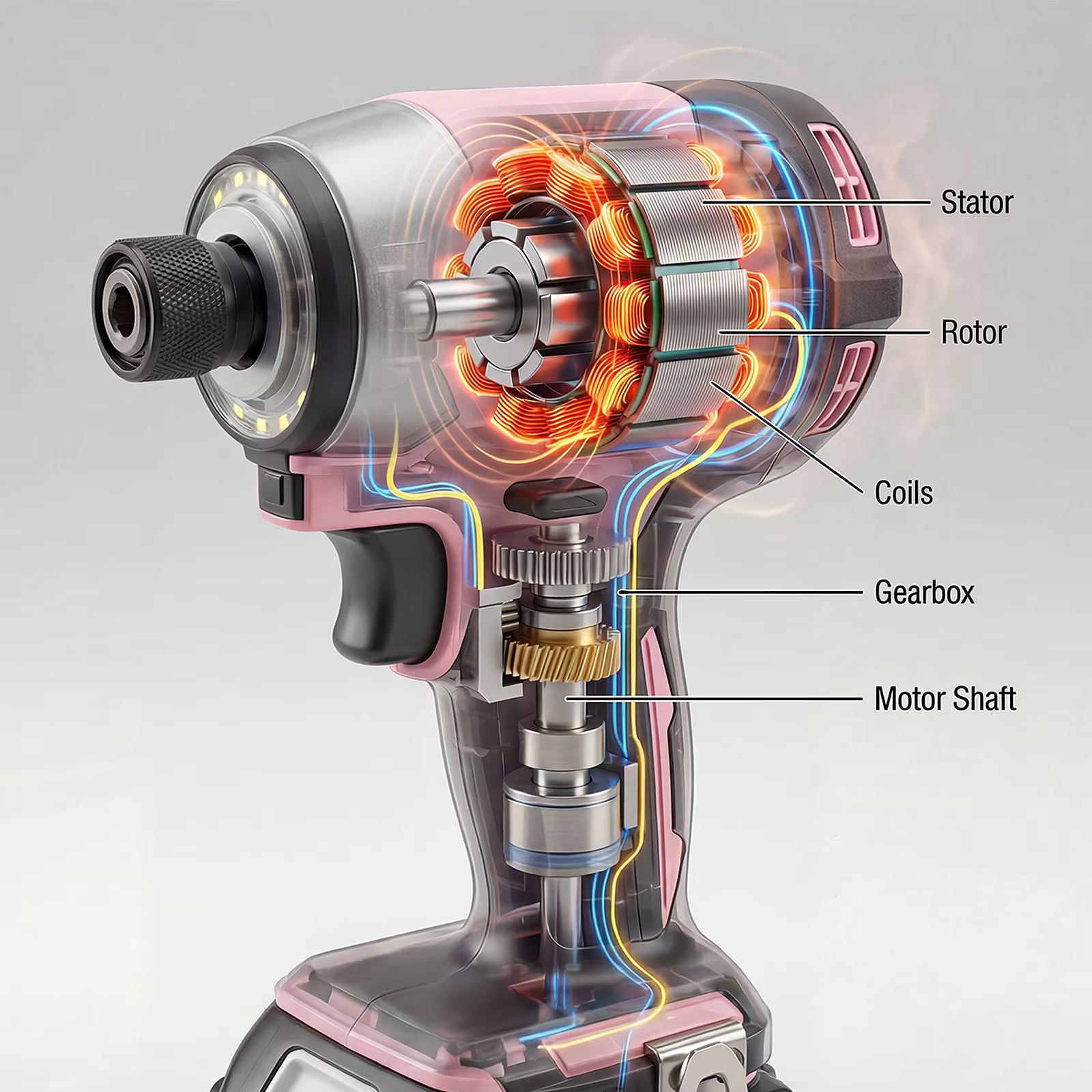 Makita 18V DTD173 Noir Rose Perceuse sans balais Outil électrique pour l'amélioration de l'habitat et le bricolage 180