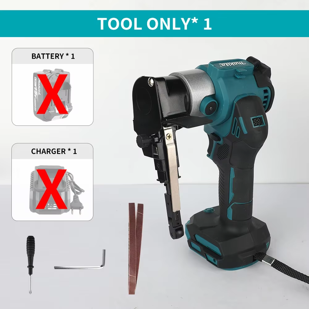 Ponceuse à bande électrique sans balais, ponceuse et polisseuse sans fil avec bandes, outils électriques pour le travail du bois et du métal. DBS180Z